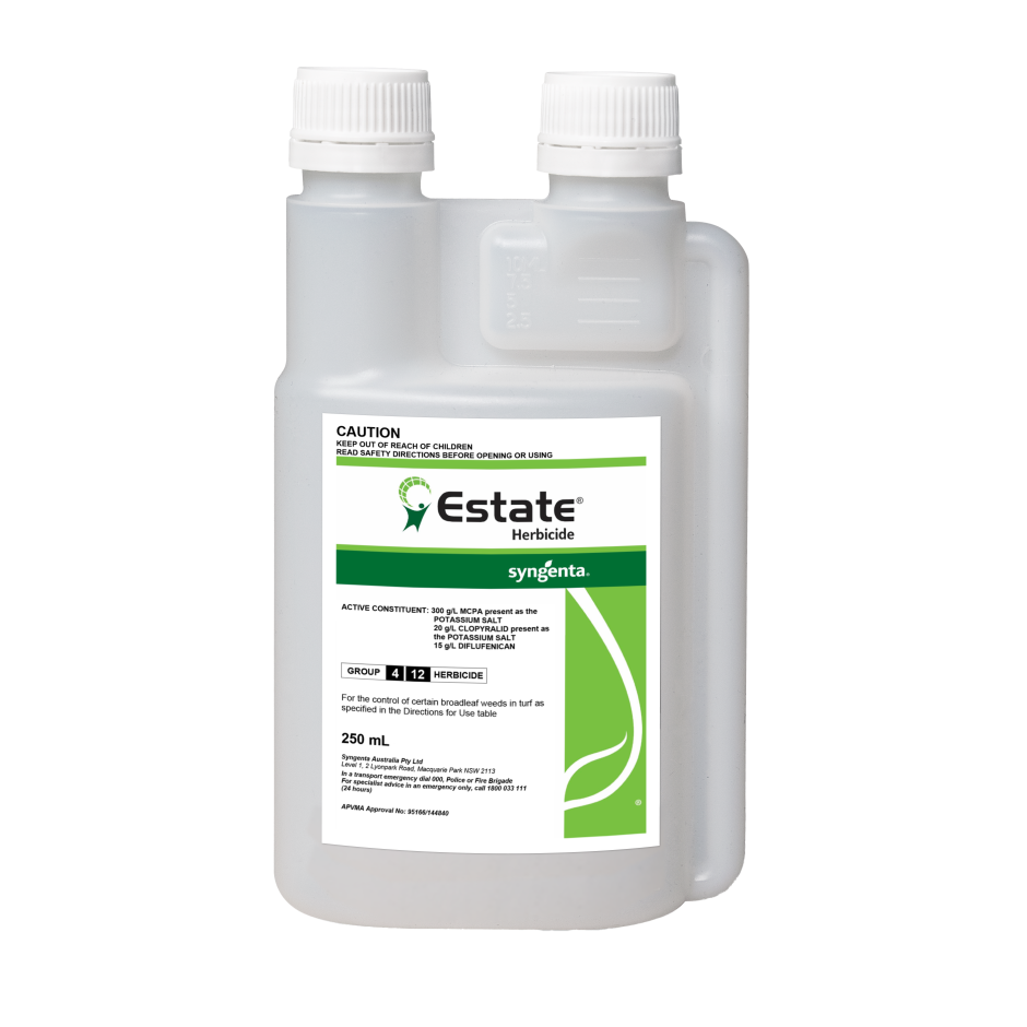 broadleaf herbicide australia Estate Broadleaf Herbicide 250ml Concentrate – Jimboomba Turf Group