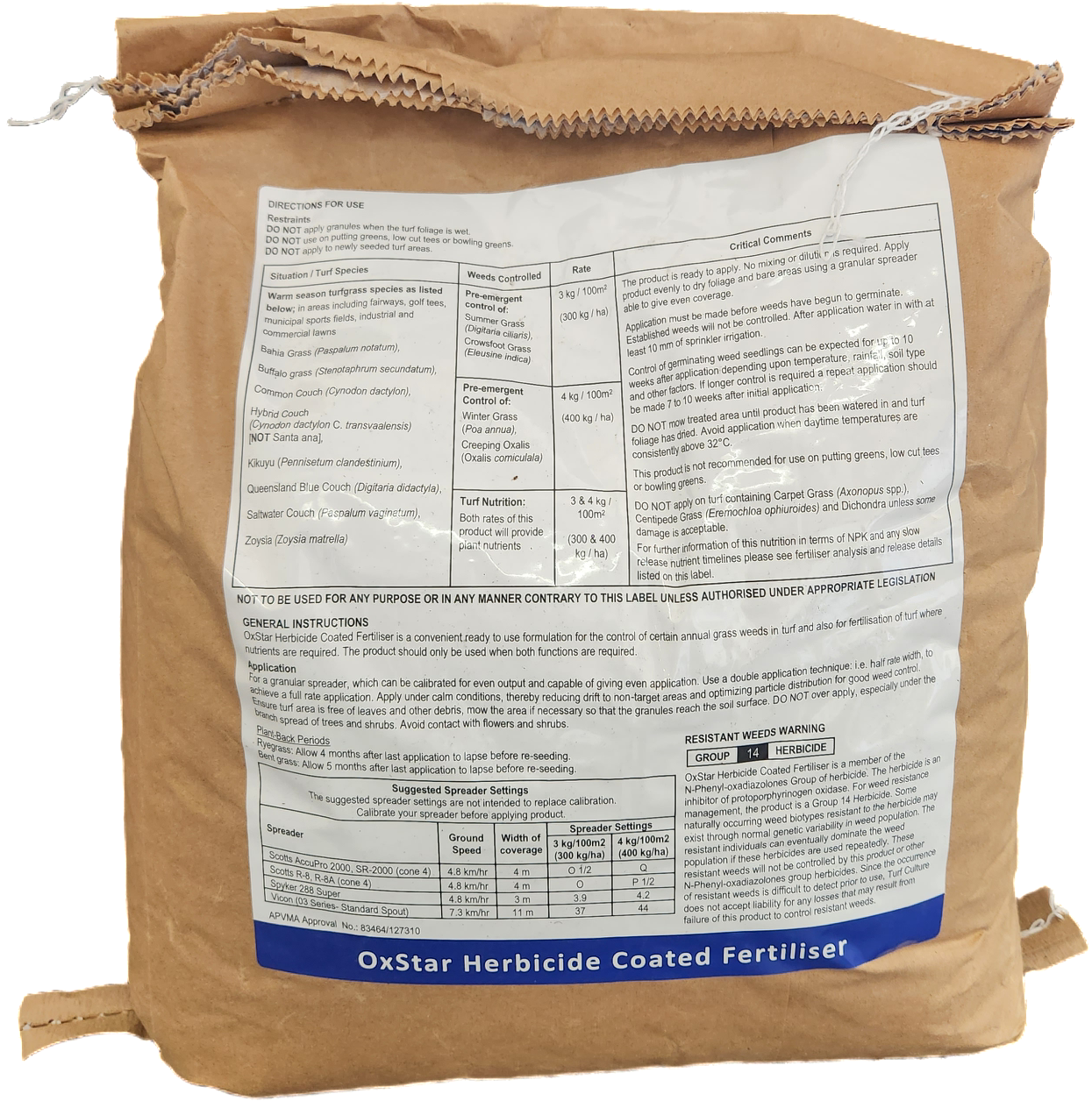 OxStar Herbicide Coated Fertiliser - 8Kg Bag