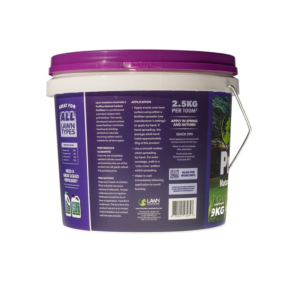 ProPlus Natural Carbon Mini-Prill Lawn Fertiliser 9kg